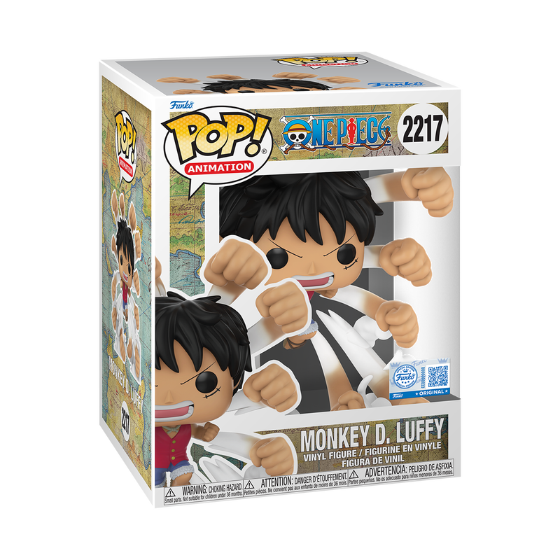 Funko POP Animation: One Piece Monkey D. Luffy (Gum Gum Gatling) #2217 Chronos Toys Exclusive