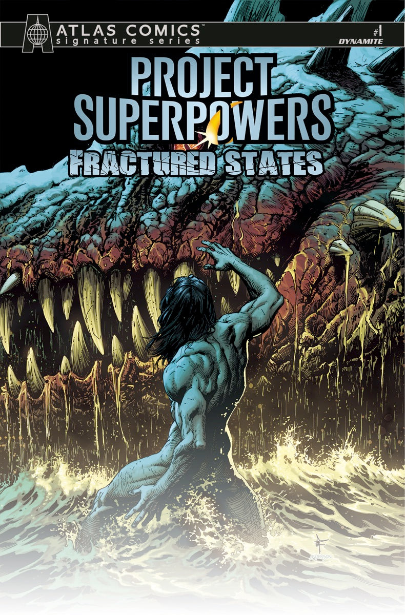 Project Superpowers: Fractured States #1M 2022 CBCS 9.8 Ron Marz Atlas Comics Signature Edition Signed Dynamite Entertainment