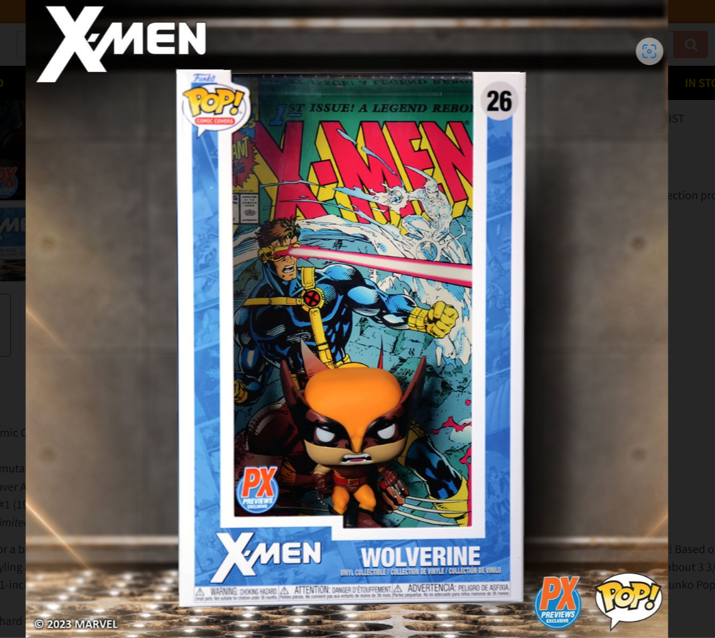 Funko POP! Comic Covers #26: Marvel - X-Men #1 - Wolverine - PX Exclusive