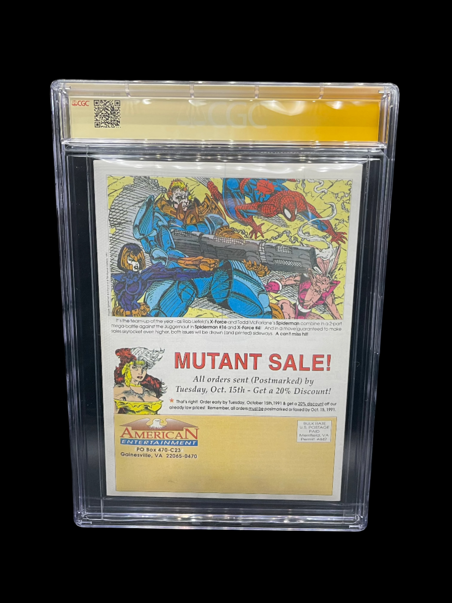 American Entertainment Catalog #23 X-Men #1 Cover CGC 8.0 Signature Series Rare AEC Signed Chris Claremont