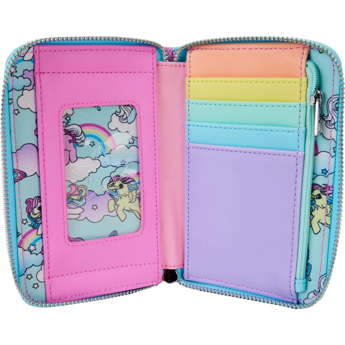 My Little Pony Color Block Zip-Around Wallet New with Tags