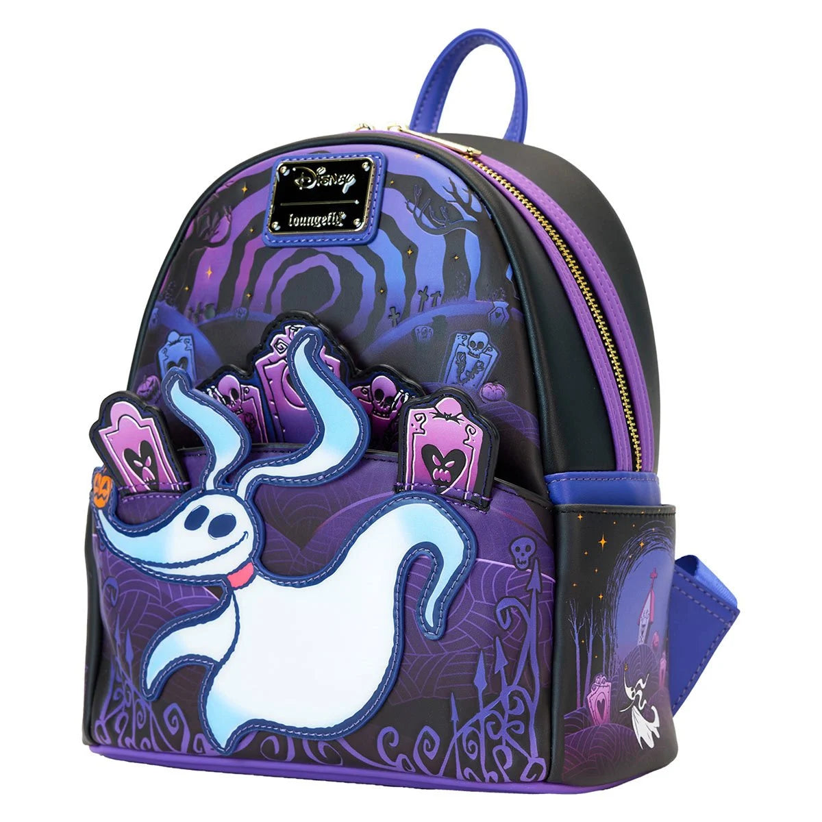 Nightmare Before Christmas Zero and Jack Light-Up Mini Backpack New with Tags