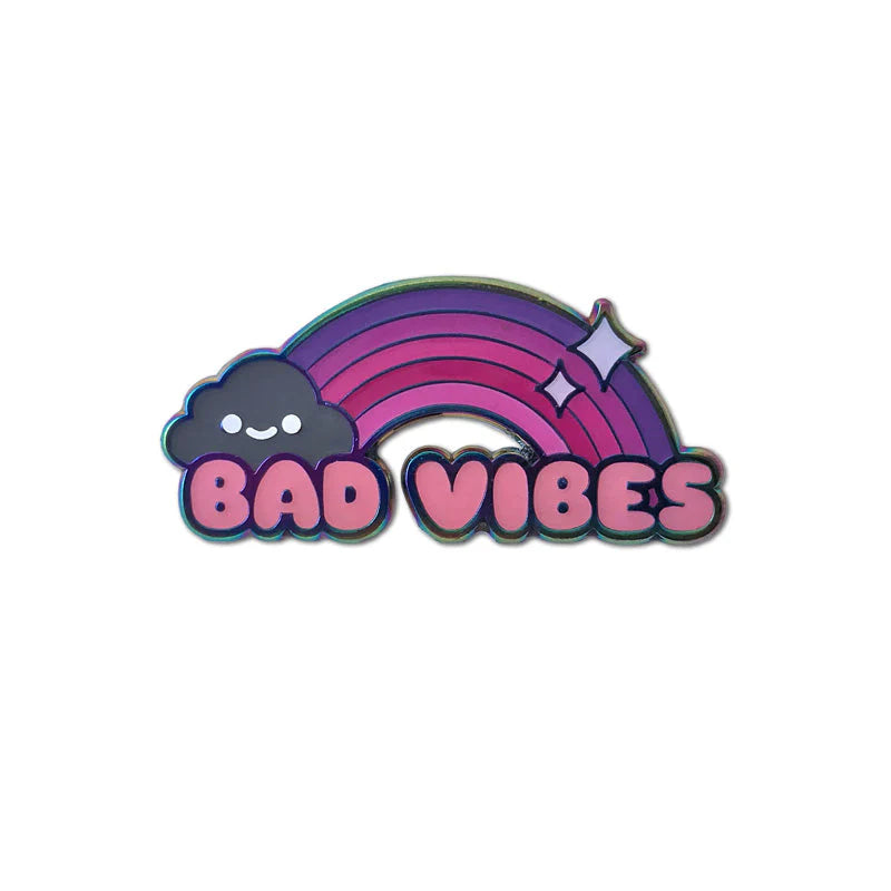 Bad Vibes Enamel Pin by 100 Percent Soft Designer