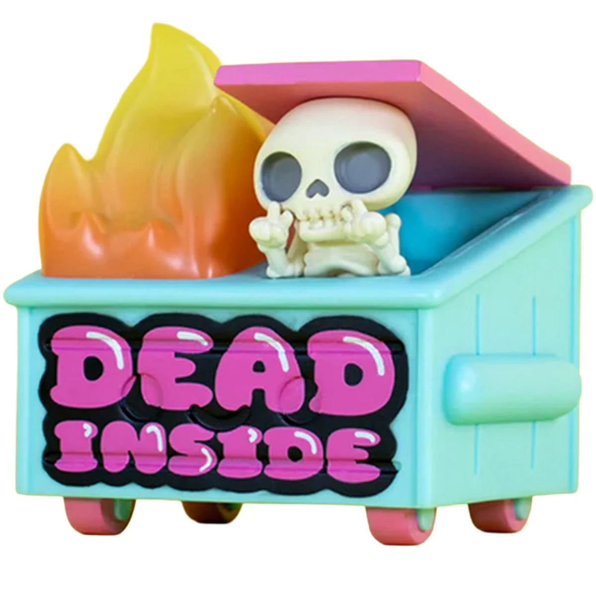 Dead Inside Dumpster Fire Vinyl Figure 100 Percent Soft Dumpster Fire
