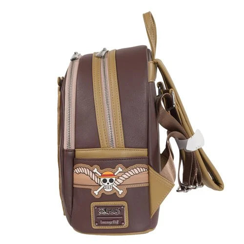 Loungefly One Piece Wanted Dead or Alive Monkey D. Luffy Mini-Backpack - Entertainment Earth Exclusive Hard Tag