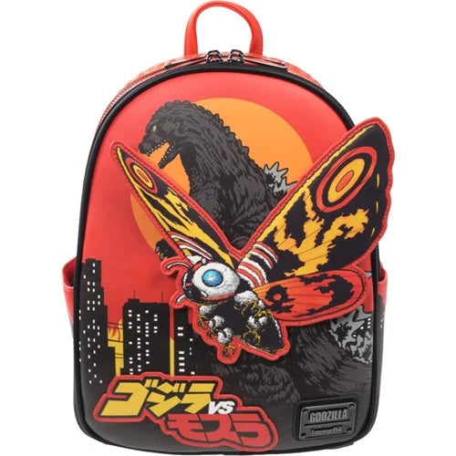 Loungefly Godzilla vs. Mothra Midsize Backpack - Entertainment Earth Exclusive Hard Tag