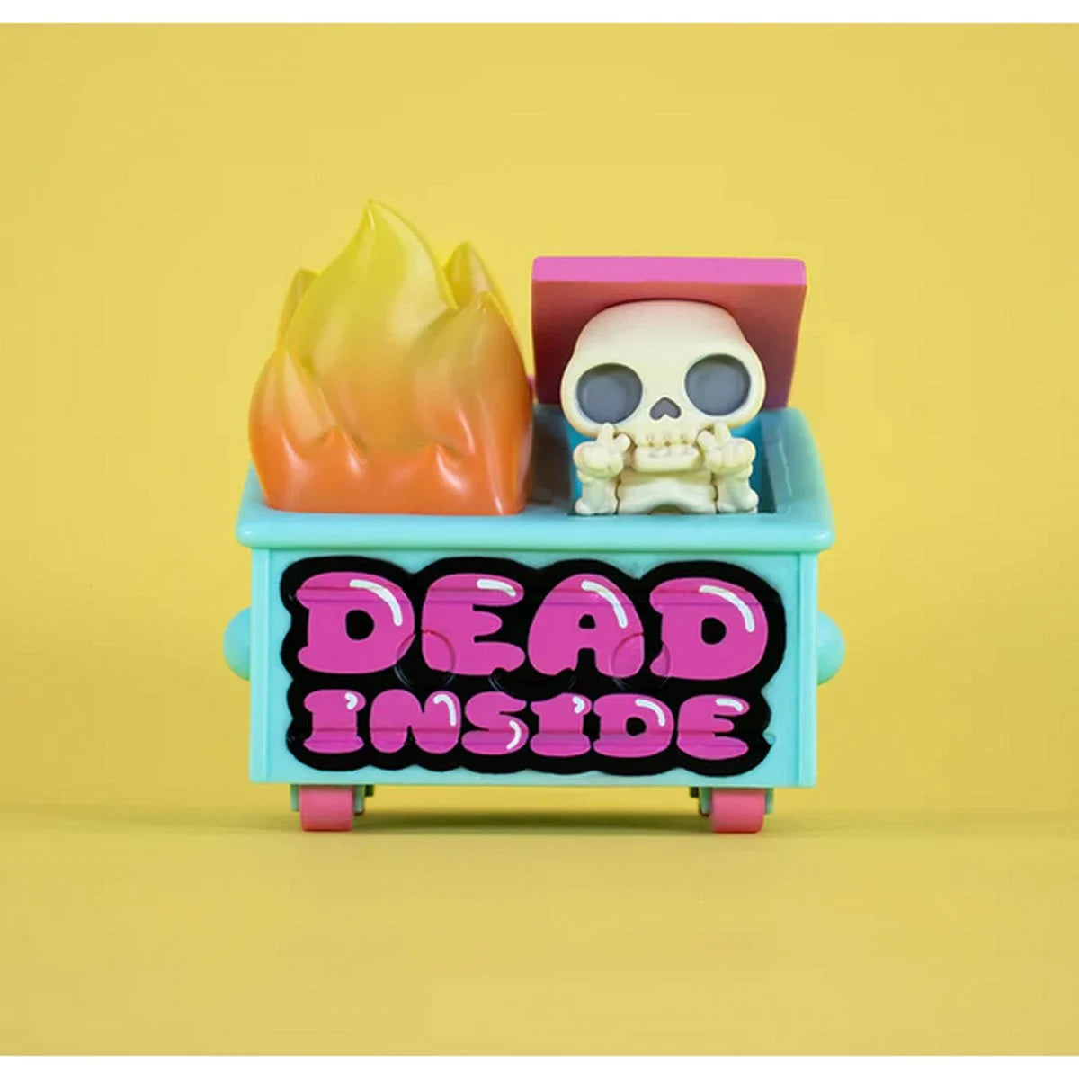 Dead Inside Dumpster Fire Vinyl Figure 100 Percent Soft Dumpster Fire