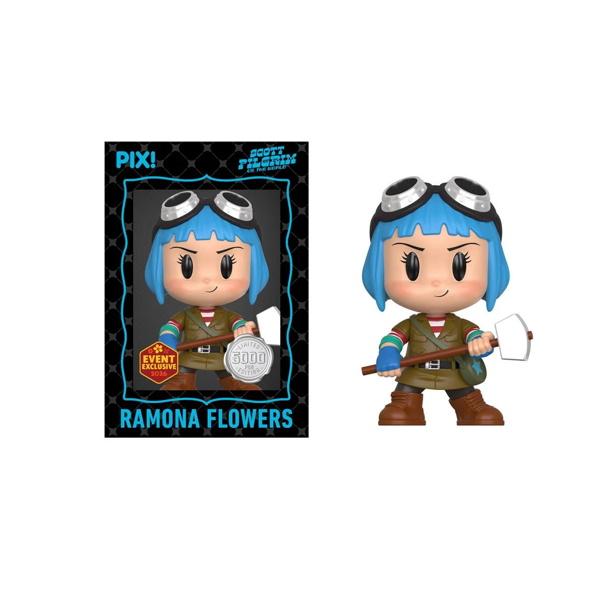 ThrillJoy Scott Pilgrim vs. The World Ramona Flowers Pix! Vinyl Figure- 2026 Convention Exclusive