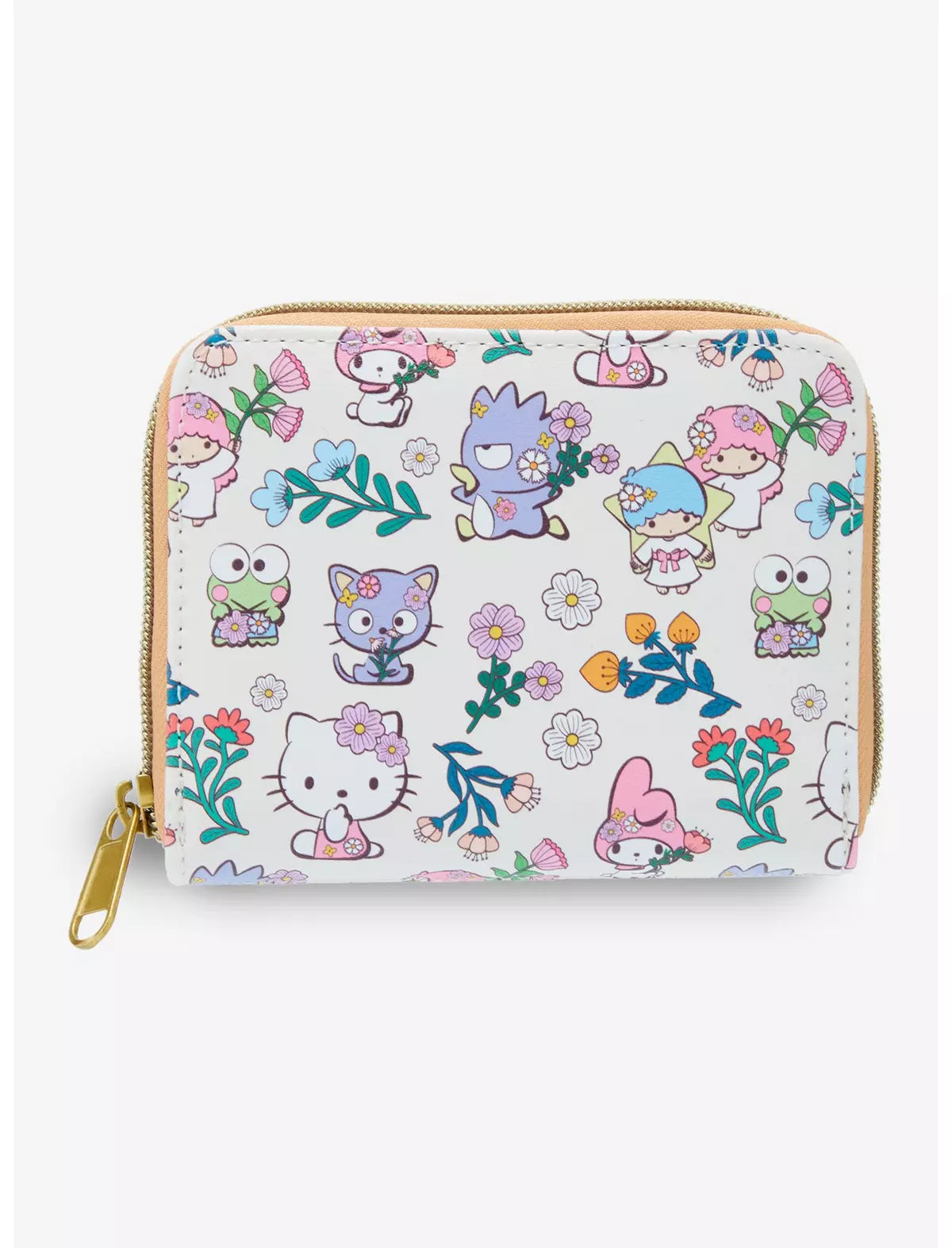 Loungefly Sanrio Hello Kitty and Friends Floral Mini Zipper Wallet Soft Tag