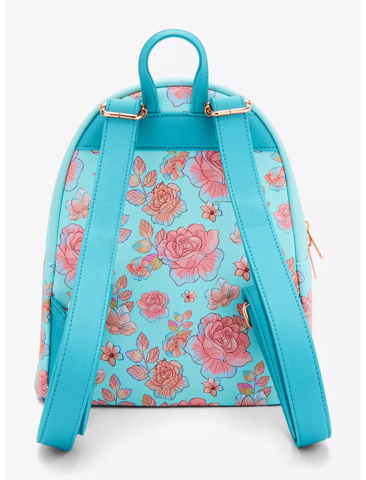 Loungefly Disney Cinderella Pink Flowers Mini Backpack Soft Tag