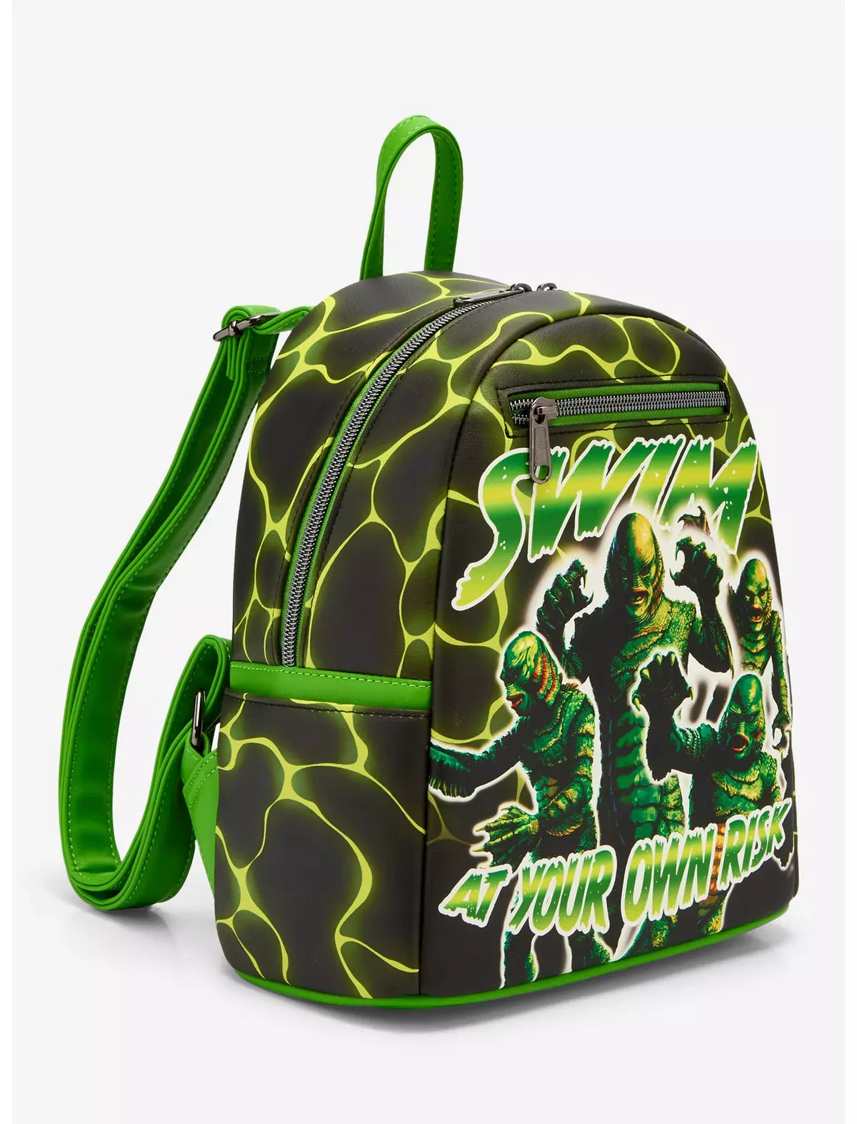 Loungefly Universal Monsters Creature from The Black Lagoon Collage Mini Backpack Soft Tag Item: 34327350