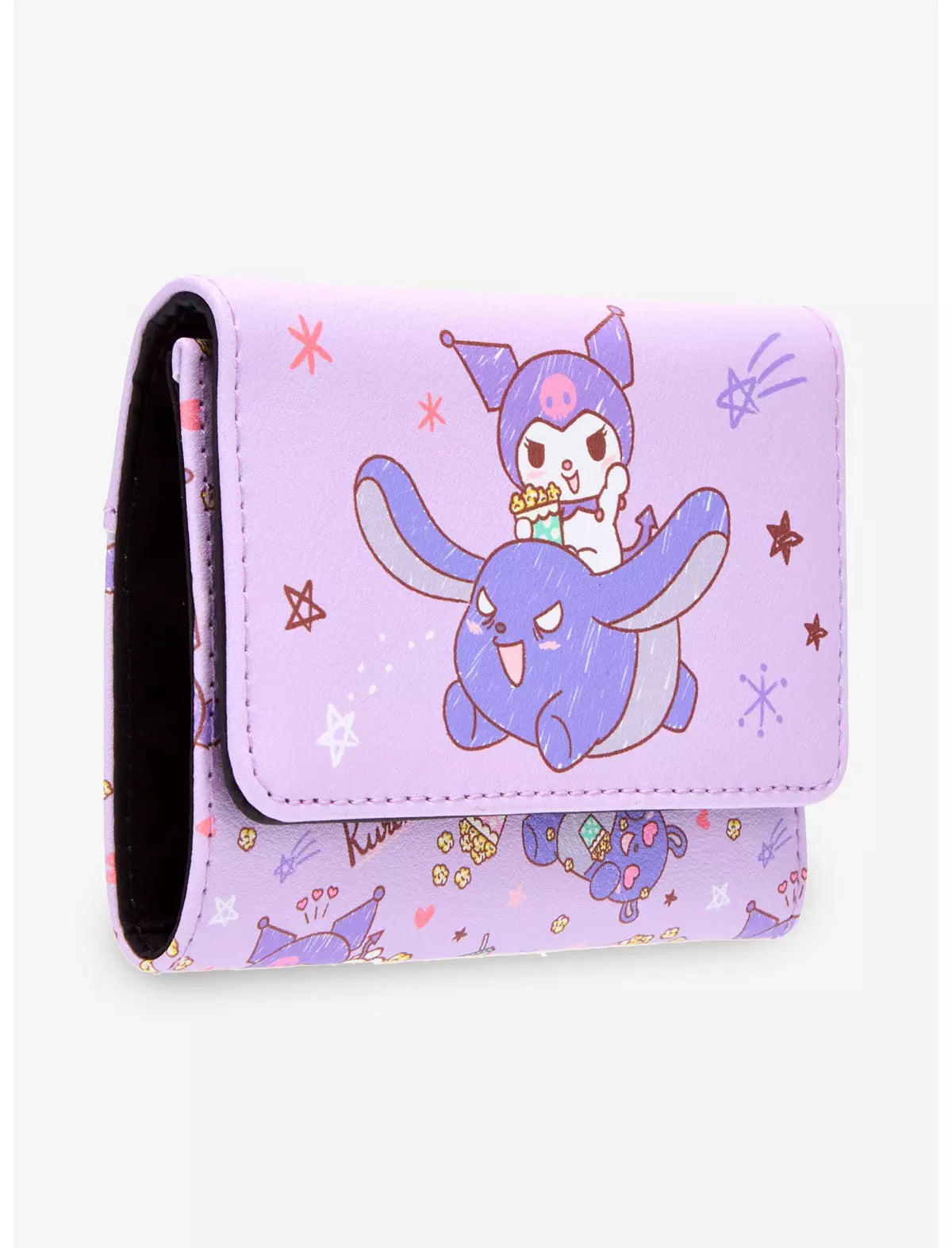 Loungefly Sanrio Kuromi Baku Snacks Mini Wallet Soft Tag