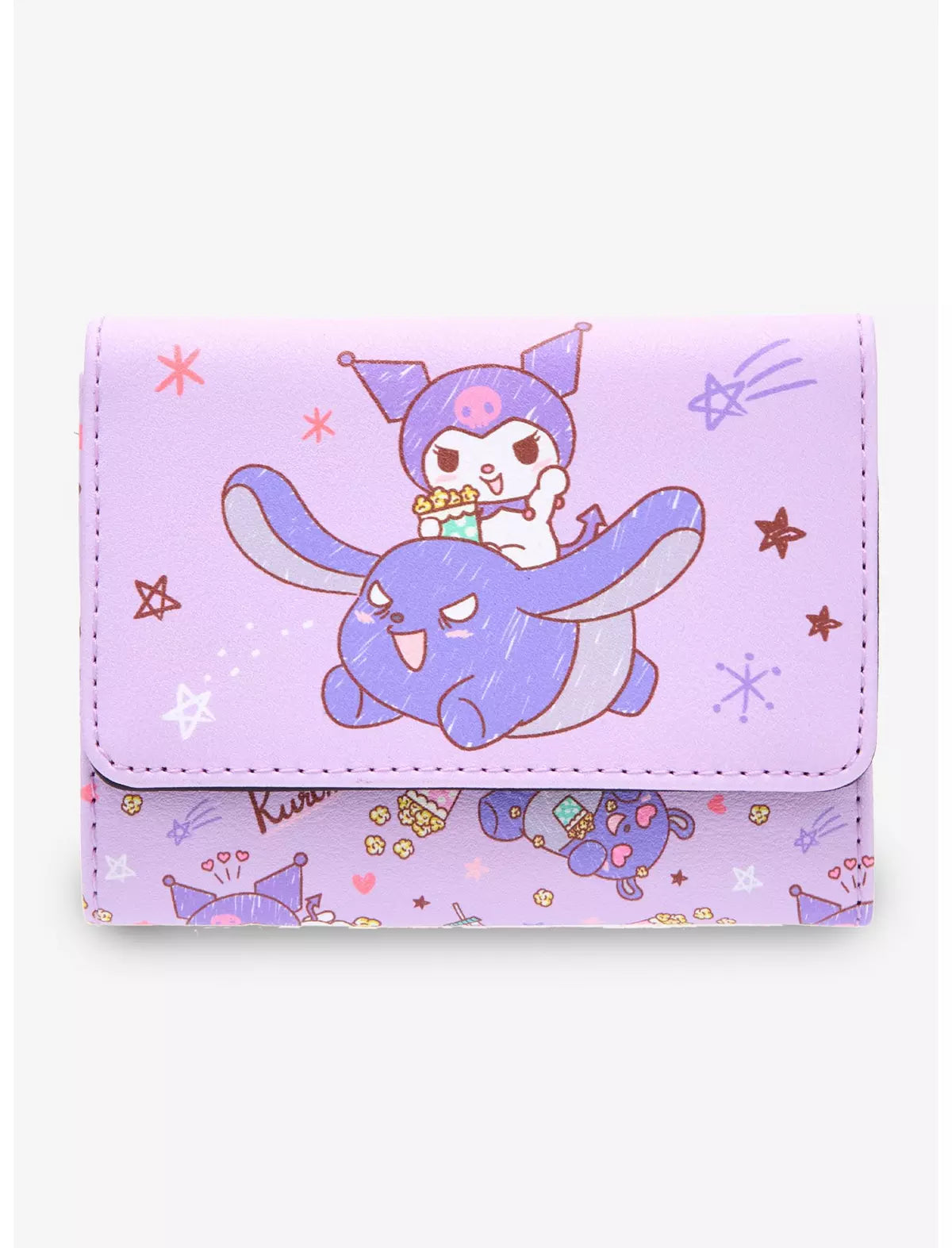 Loungefly Sanrio Kuromi Baku Snacks Mini Wallet Soft Tag