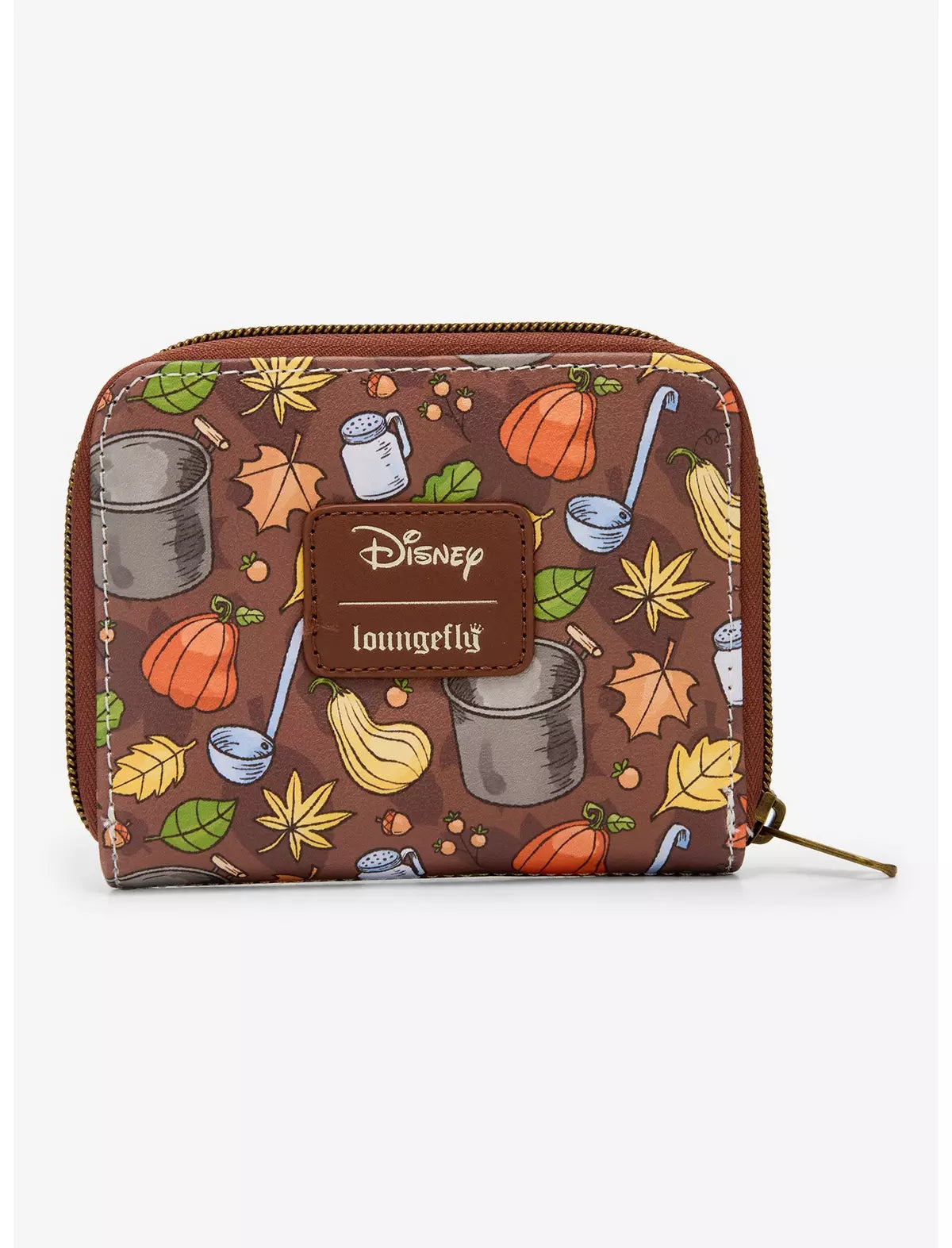 Loungefly Disney The Princess & The Frog Fall Leaves Mini Zipper Wallet Soft Tag