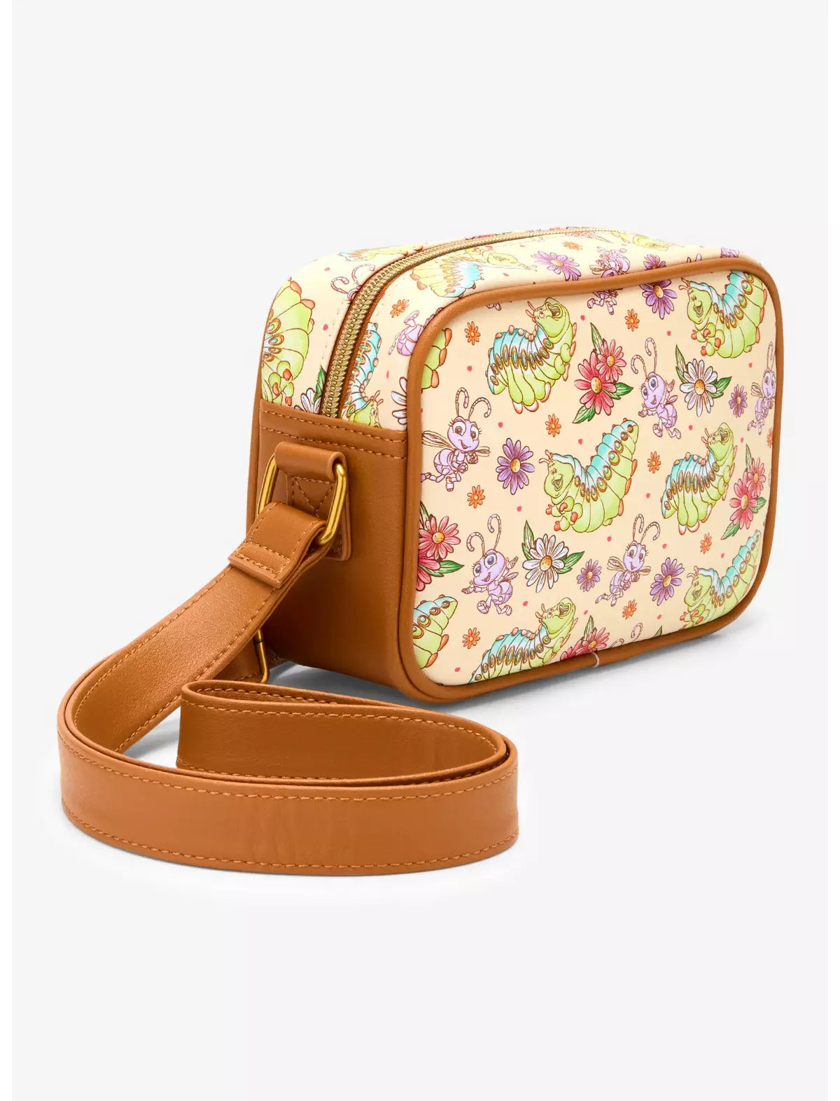 Loungefly Disney Pixar A Bug's Life Heimlich Princess Dot Camera Crossbody Bag Soft Tag