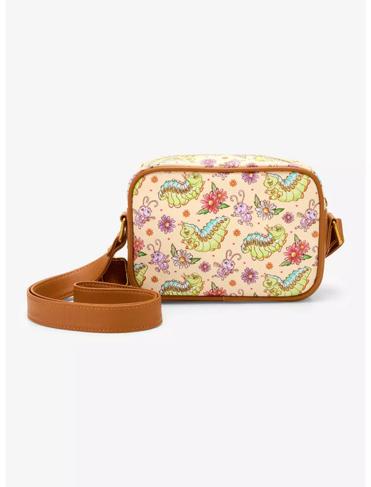 Loungefly Disney Pixar A Bug's Life Heimlich Princess Dot Camera Crossbody Bag Soft Tag