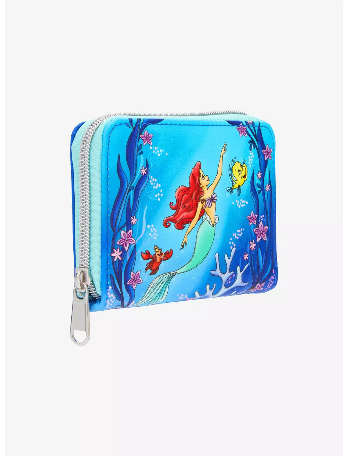 Loungefly The Little Mermaid Trio Sea Mini Zipper Wallet Soft Tag