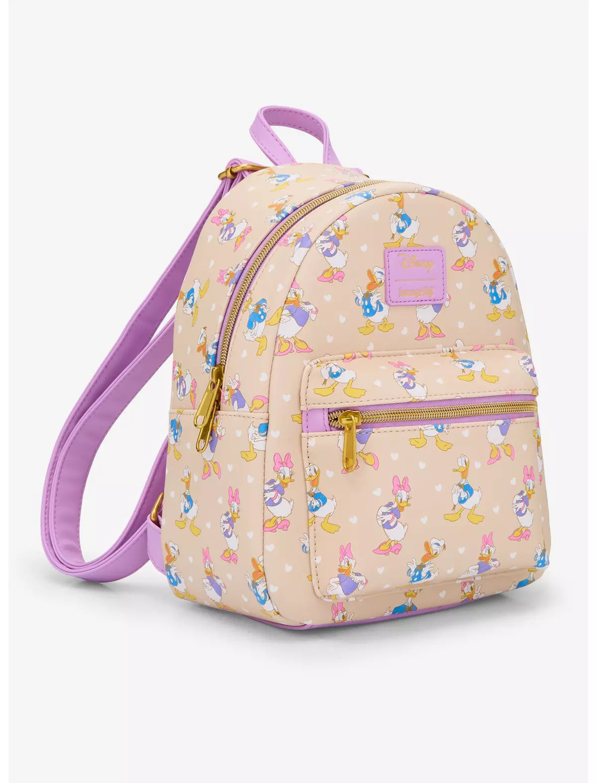 Loungefly Disney Donald Duck & Daisy Duck Classic Mini Backpack Soft Tag