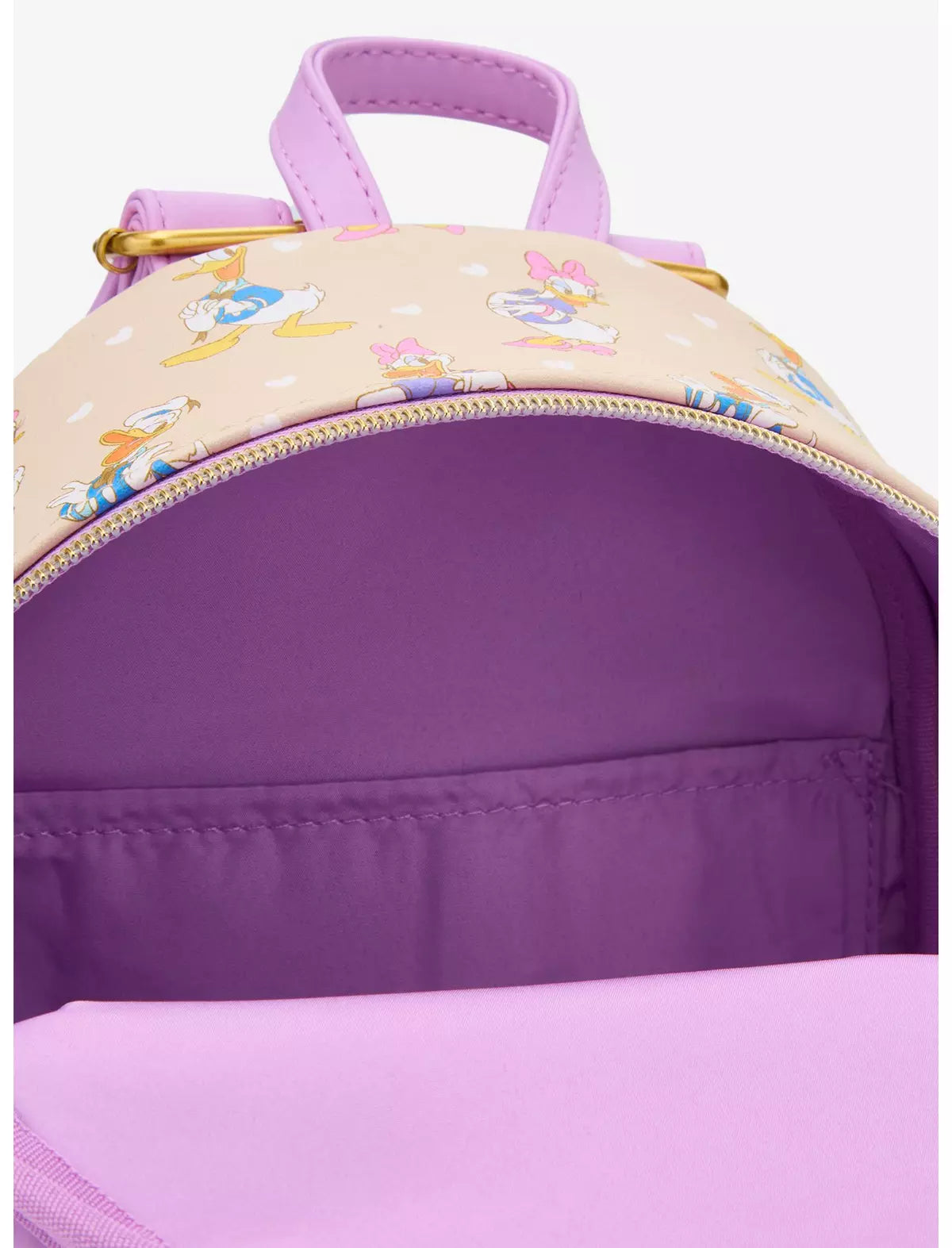 Loungefly Disney Donald Duck & Daisy Duck Classic Mini Backpack Soft Tag