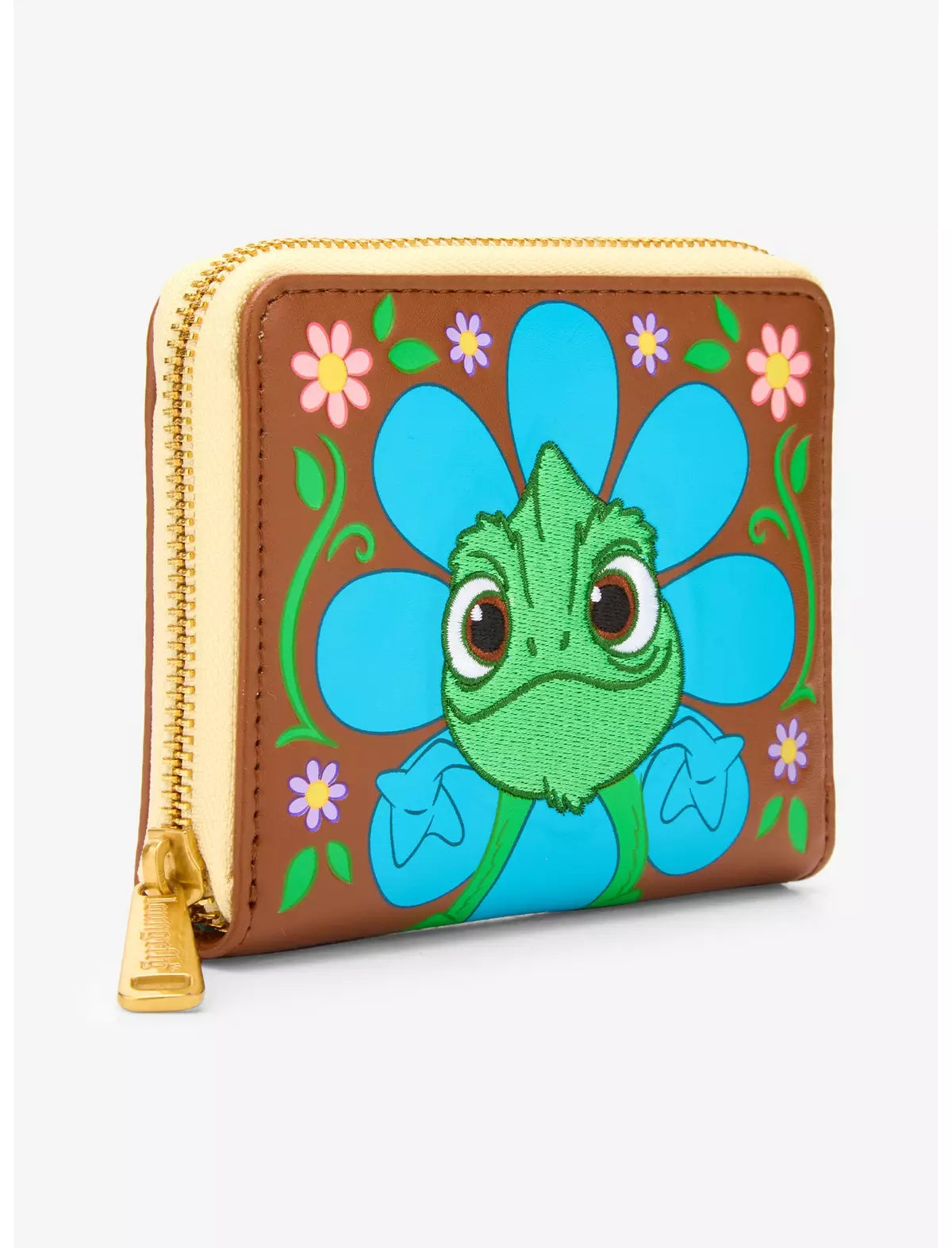 Loungefly Disney Tangled Pascal Flower Zip Wallet Hard Tag — BoxLunch Exclusive