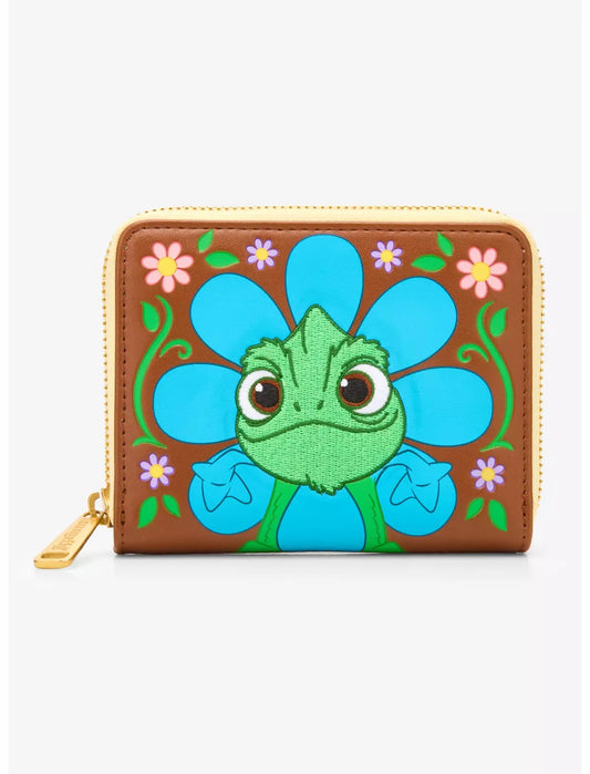 Loungefly Disney Tangled Pascal Flower Zip Wallet Hard Tag — BoxLunch Exclusive