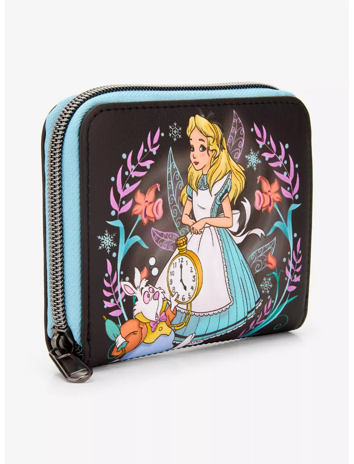 Loungefly Disney Alice in Wonderland Winter Drawing Mini Zipper Wallet Soft Tag