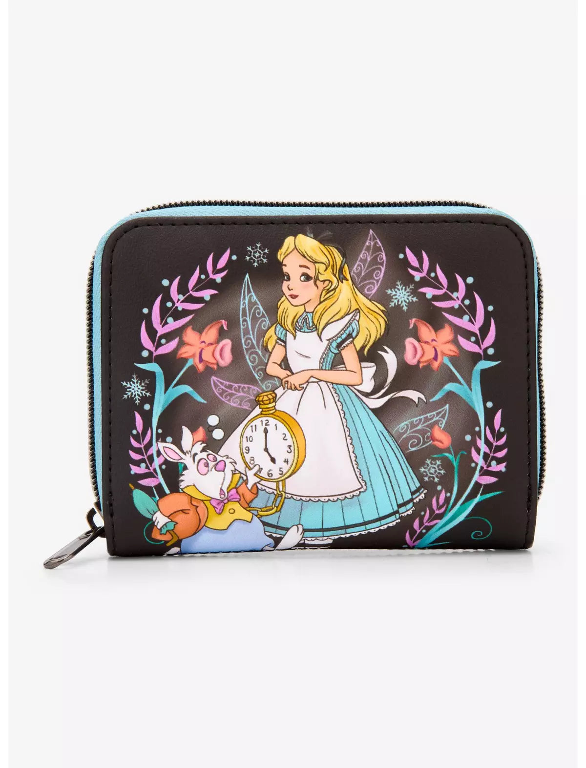 Loungefly Disney Alice in Wonderland Winter Drawing Mini Zipper Wallet Soft Tag
