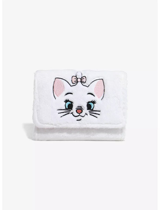 Loungefly Disney The Aristocats Marie Fuzzy Mini Flap Wallet Soft Tag