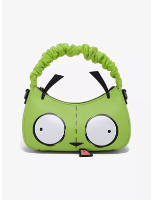 Loungefly Nickelodeon Invader Zim GIR Fuzzy Handle Crossbody Bag Soft Tag