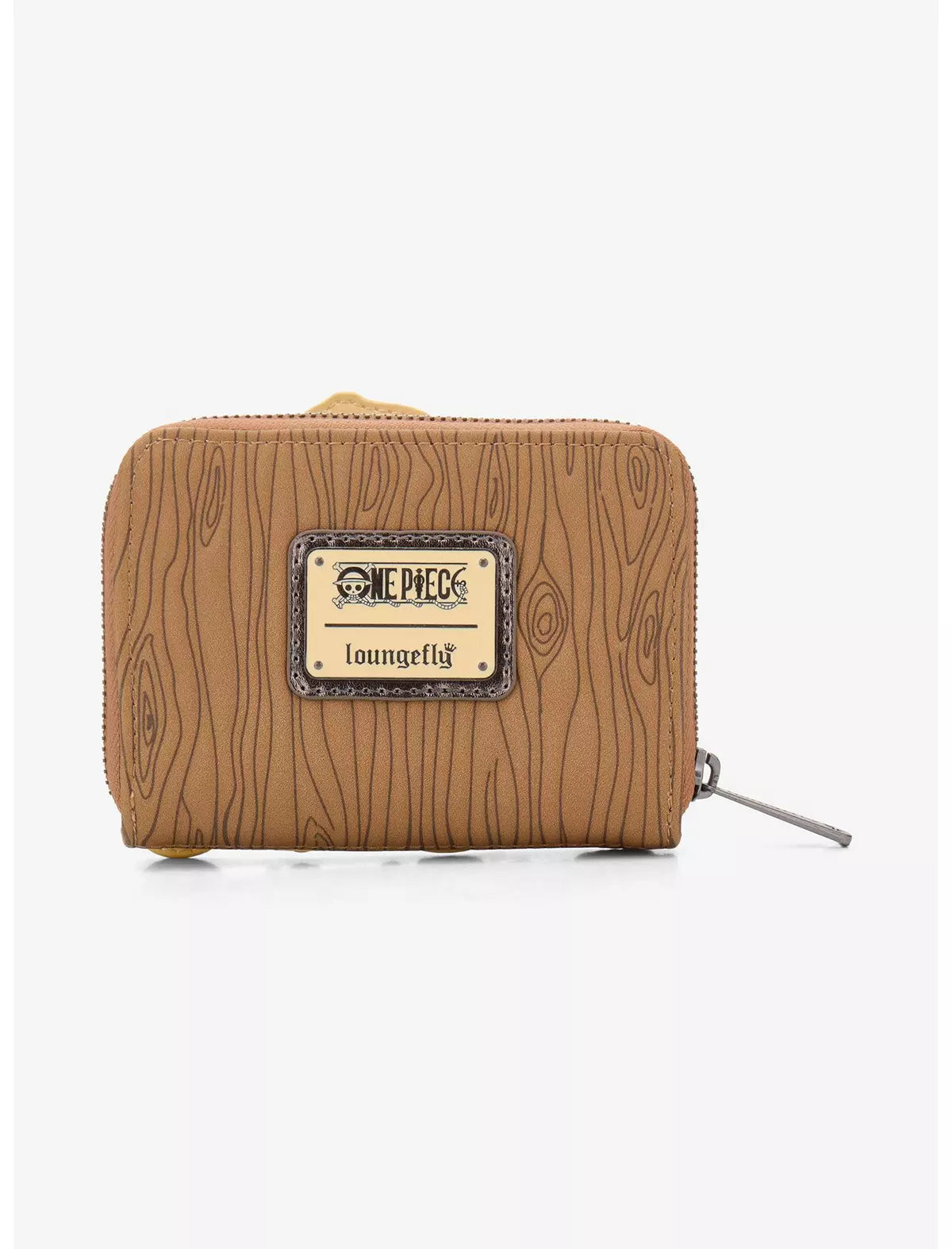 Loungefly Anime One Piece Group Portrait Wood Grain Wallet Hard Tag - BoxLunch Exclusive