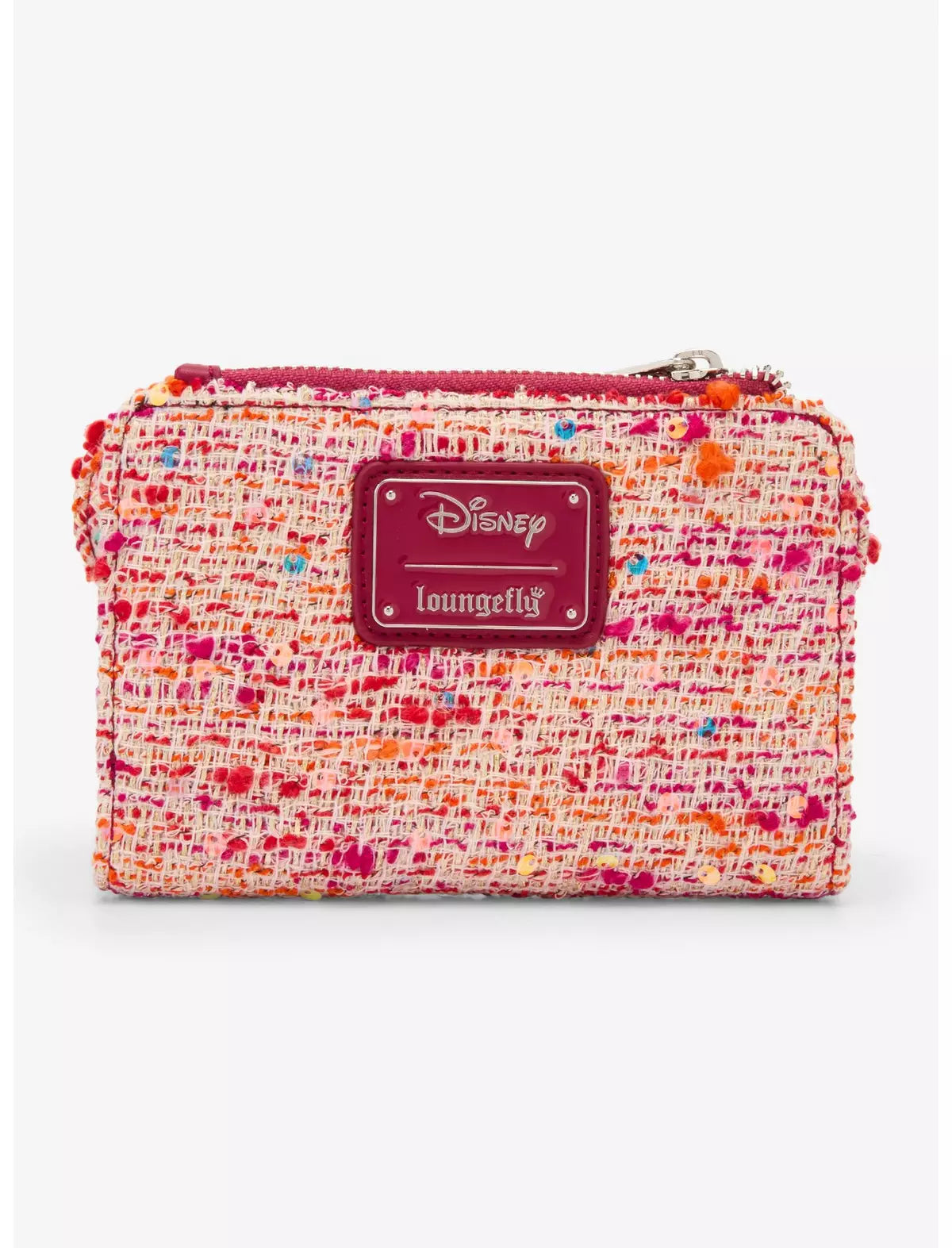 Loungefly Disney Pink Bouclé Fabric Minnie Mouse Ears Wallet Hard Tag - BoxLunch Exclusive