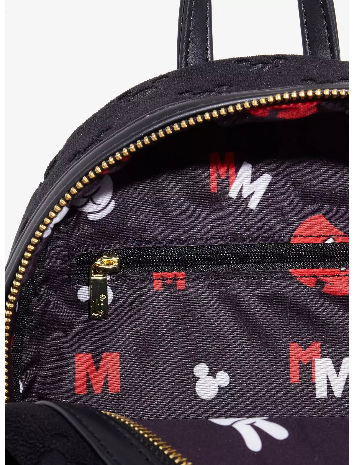 Loungefly Disney Mickey Mouse Terrycloth Allover Print Mini Backpack Hard Tag - BoxLunch Exclusive
