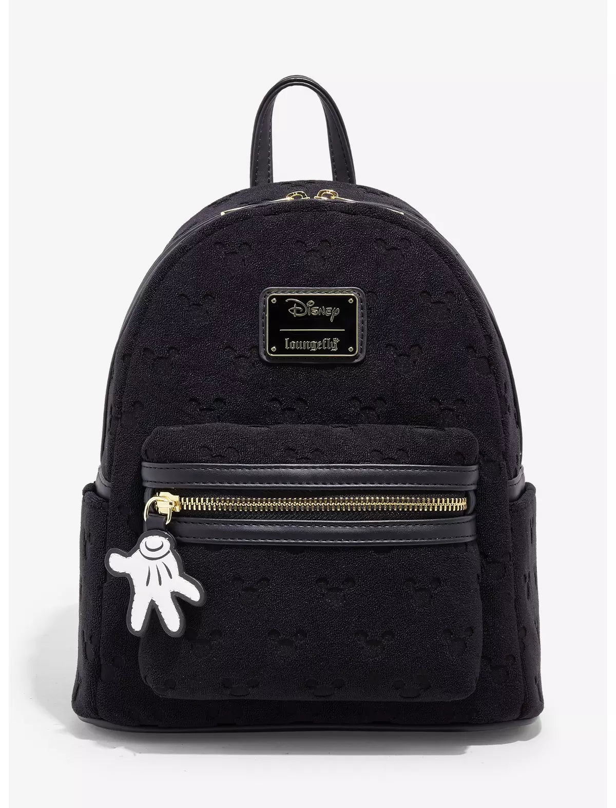 Loungefly Disney Mickey Mouse Terrycloth Allover Print Mini Backpack Hard Tag - BoxLunch Exclusive