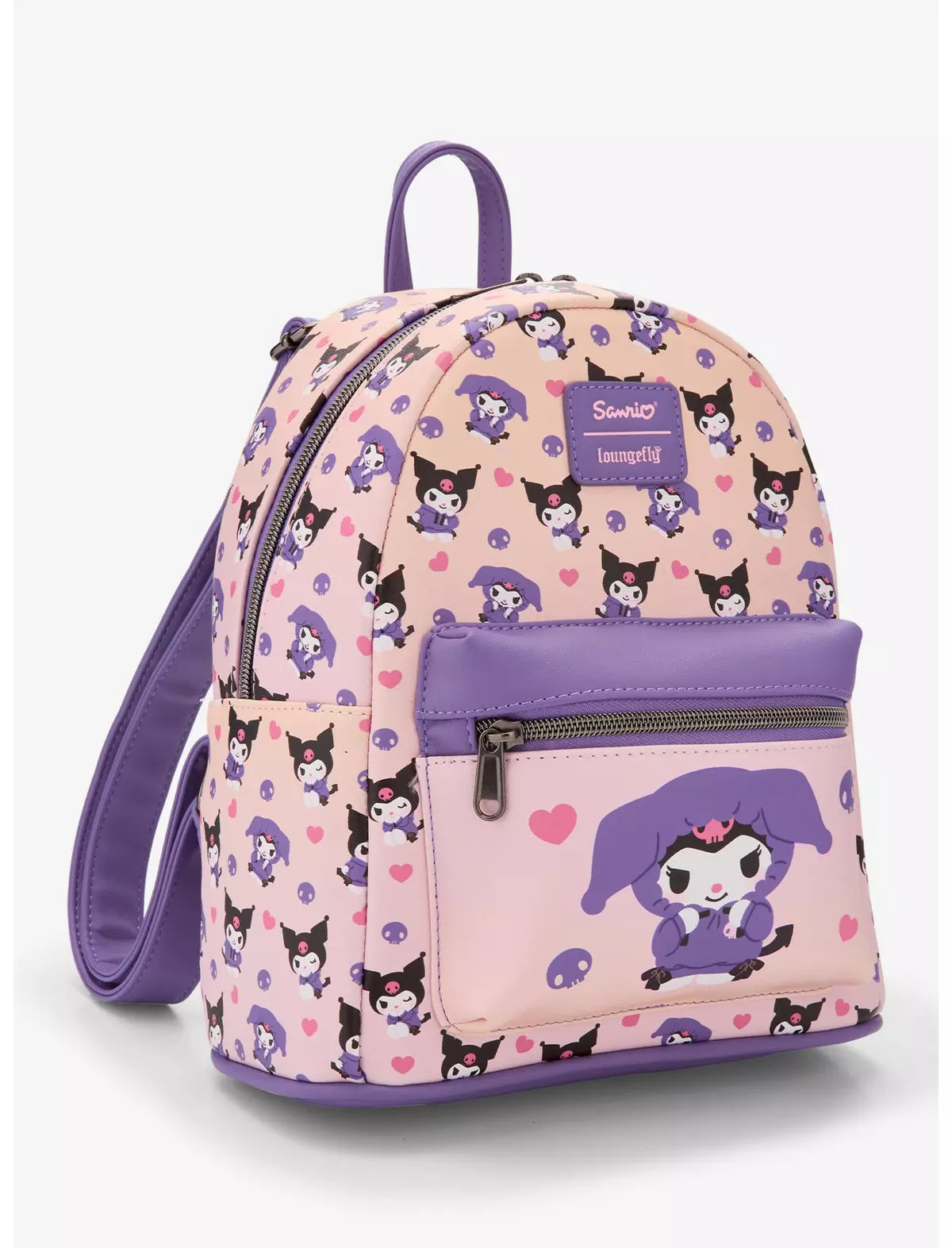 Loungefly Sanrio Kuromi Hoodie Outfit Mini Backpack Soft Tag