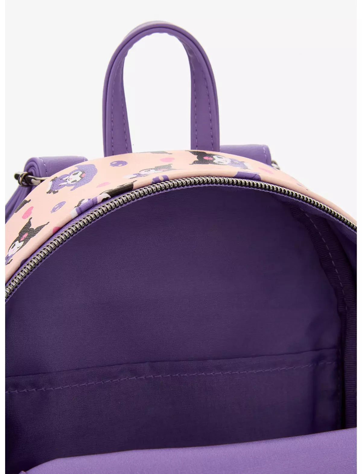 Loungefly Sanrio Kuromi Hoodie Outfit Mini Backpack Soft Tag