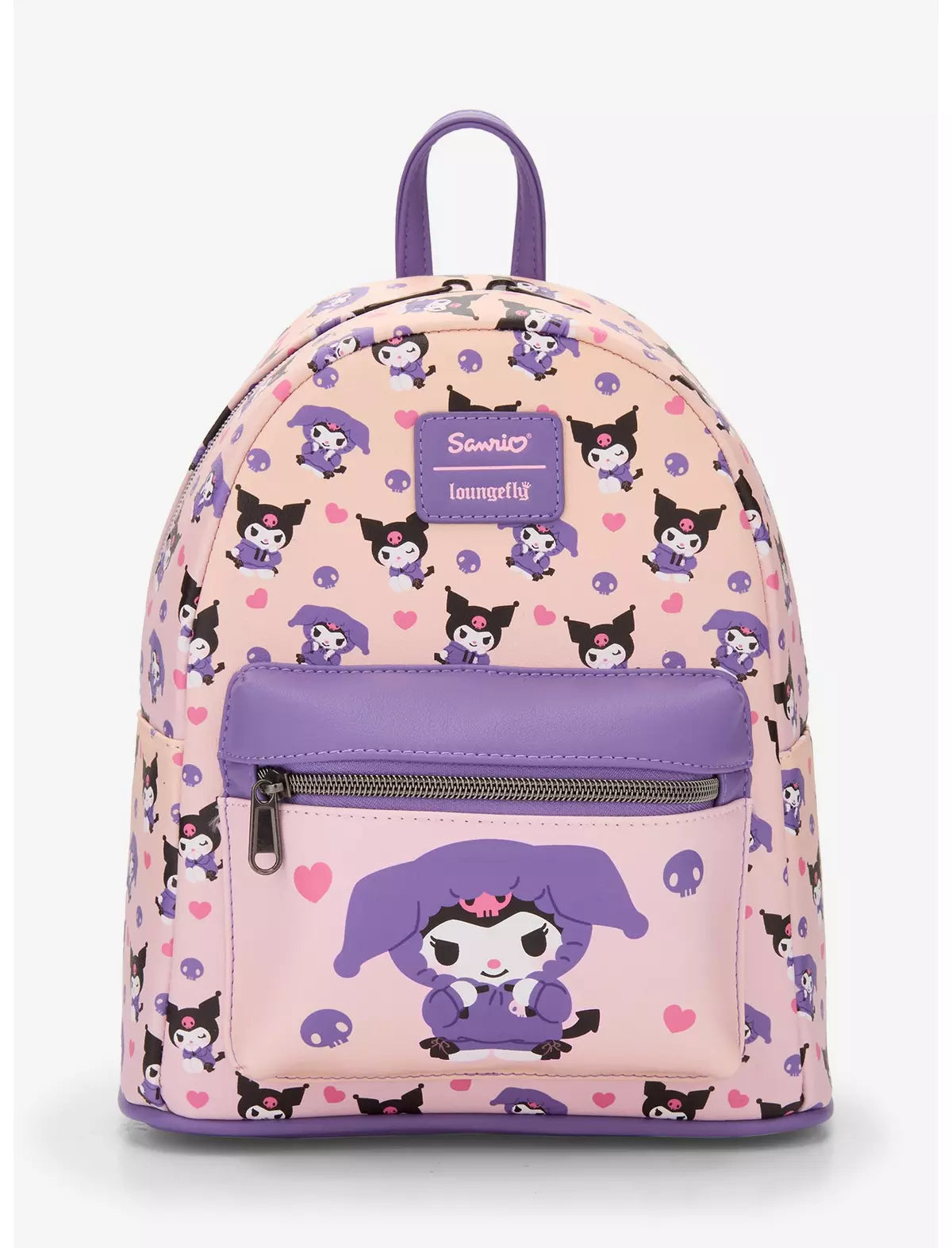 Loungefly Sanrio Kuromi Hoodie Outfit Mini Backpack Soft Tag