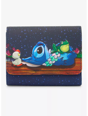 Loungefly Disney Stitch Stargazing Mini Flap Wallet Soft Tag