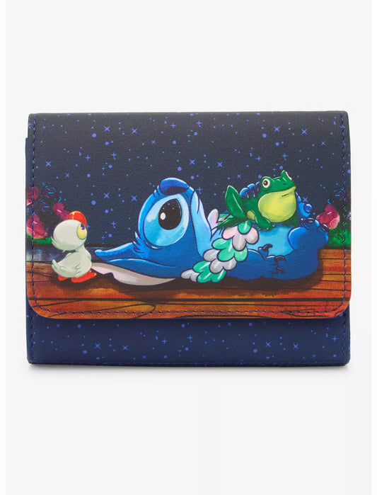 Loungefly Disney Stitch Stargazing Mini Flap Wallet Soft Tag