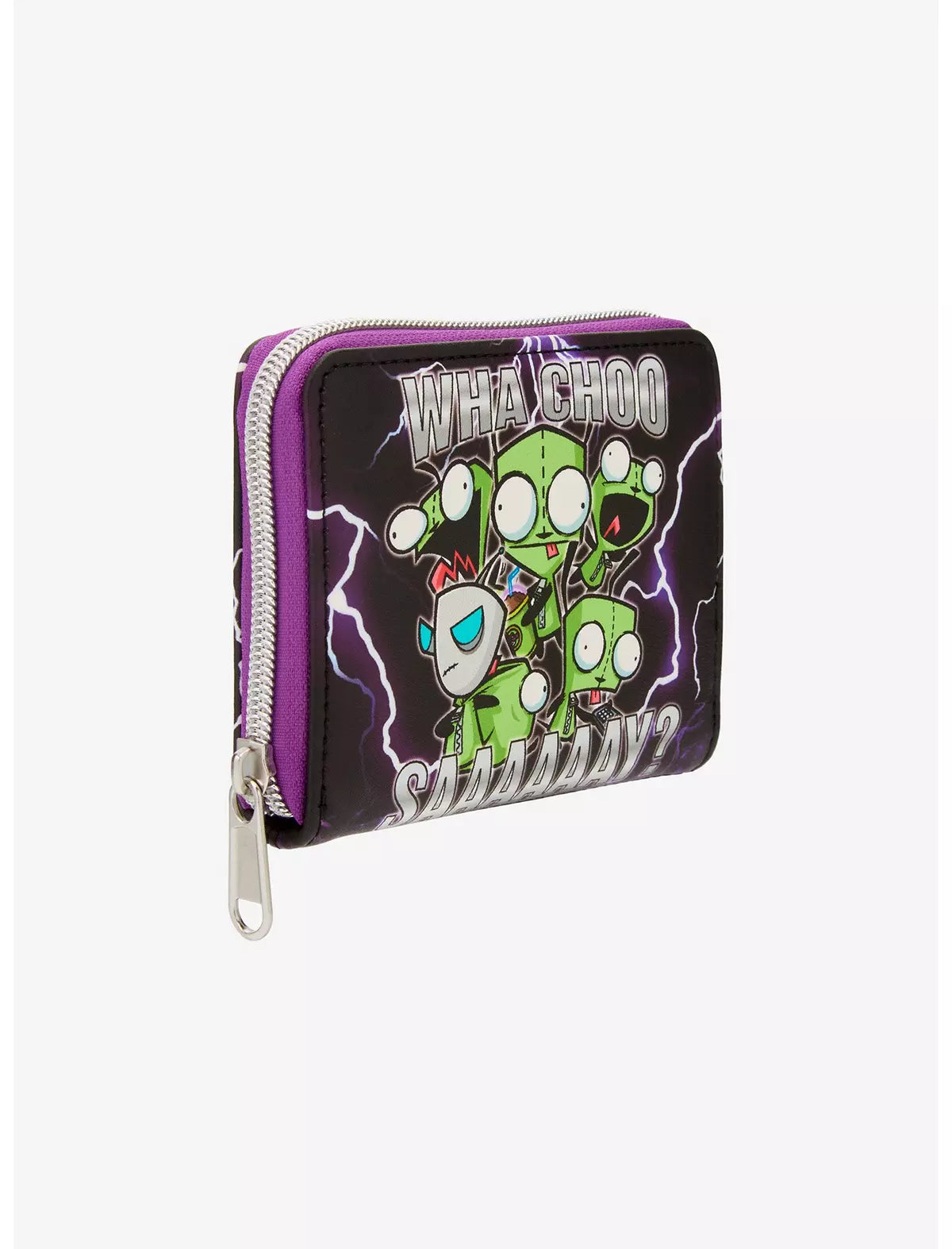 Loungefly Nickelodeon Invader Zim GIR Lightning Mini Zipper Wallet Soft Tag
