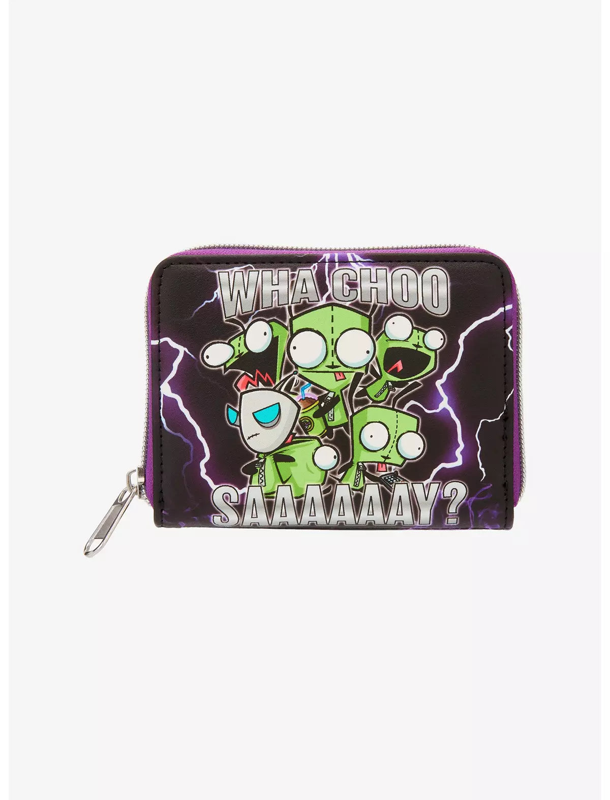 Loungefly Nickelodeon Invader Zim GIR Lightning Mini Zipper Wallet Soft Tag