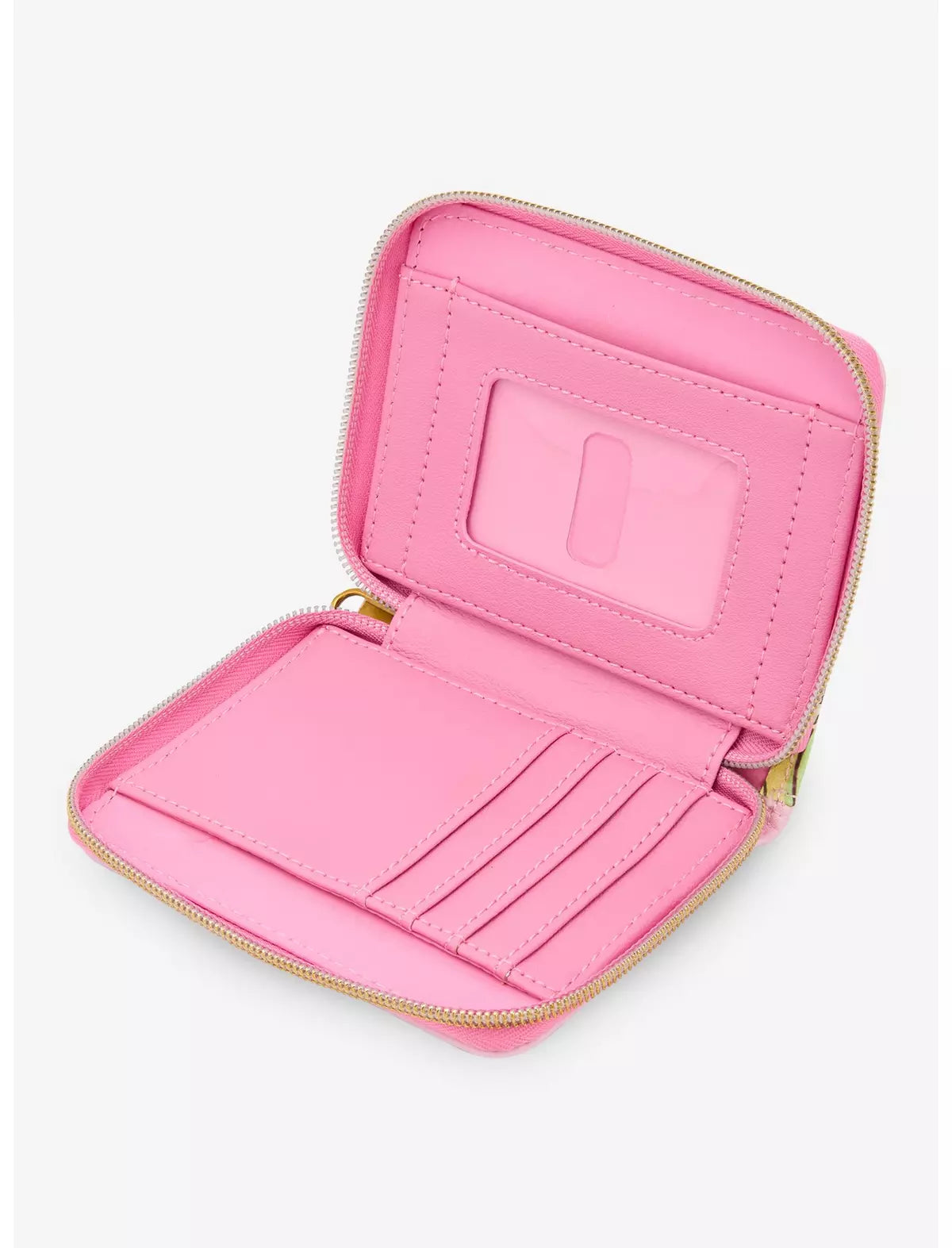 Loungefly Disney Princess Group Pink Mini Zipper Wallet Soft Tag