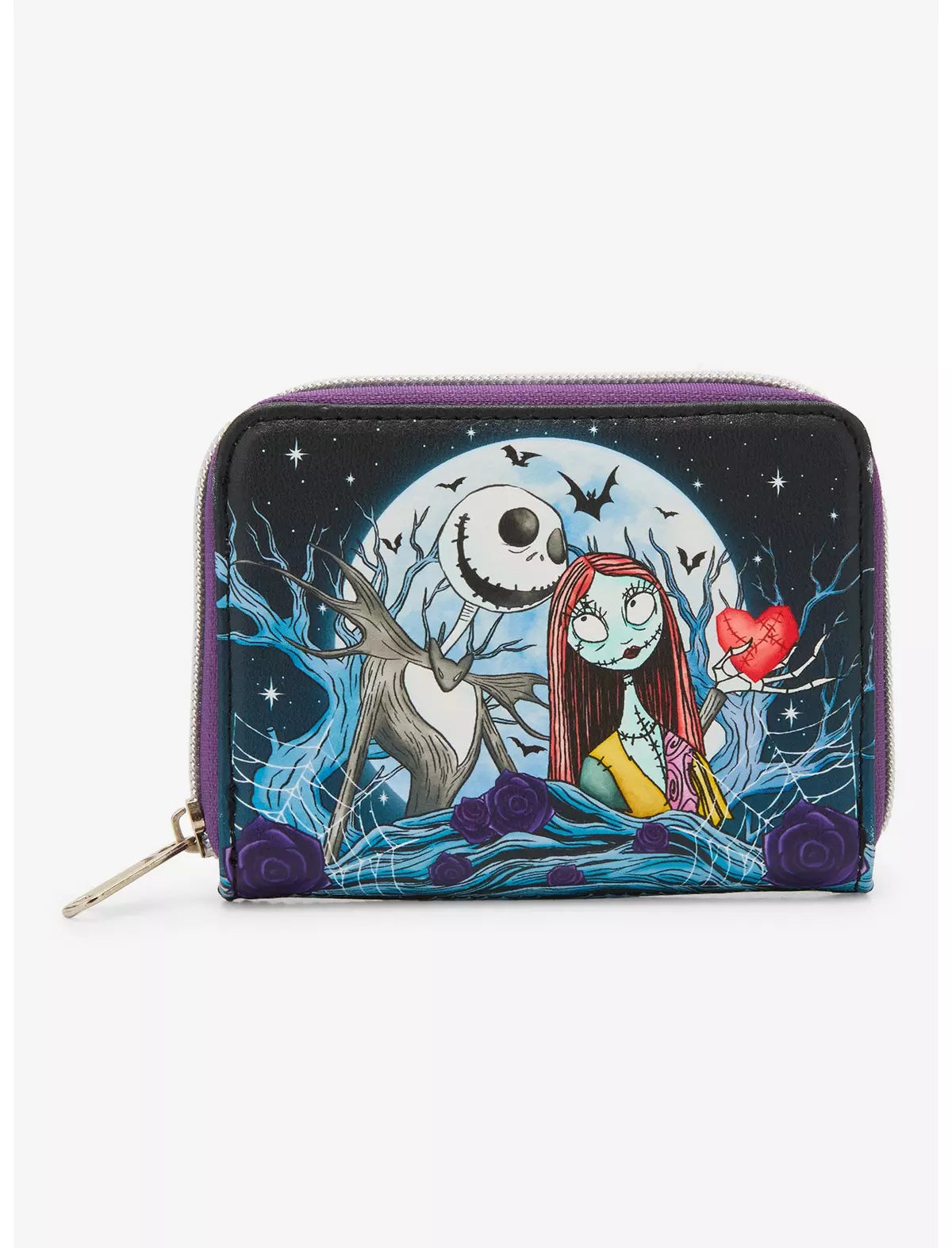 Loungefly Tim Burton's Disney's The Nightmare Before Christmas Jack & Sally Moon Mini Zipper Wallet NBX Soft Tag