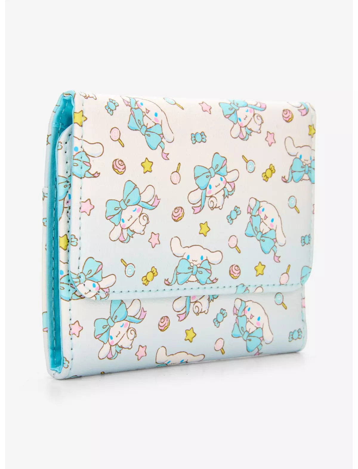 Loungefly Sanrio Cinnamoroll Bow Mini Flap Wallet Soft Tag
