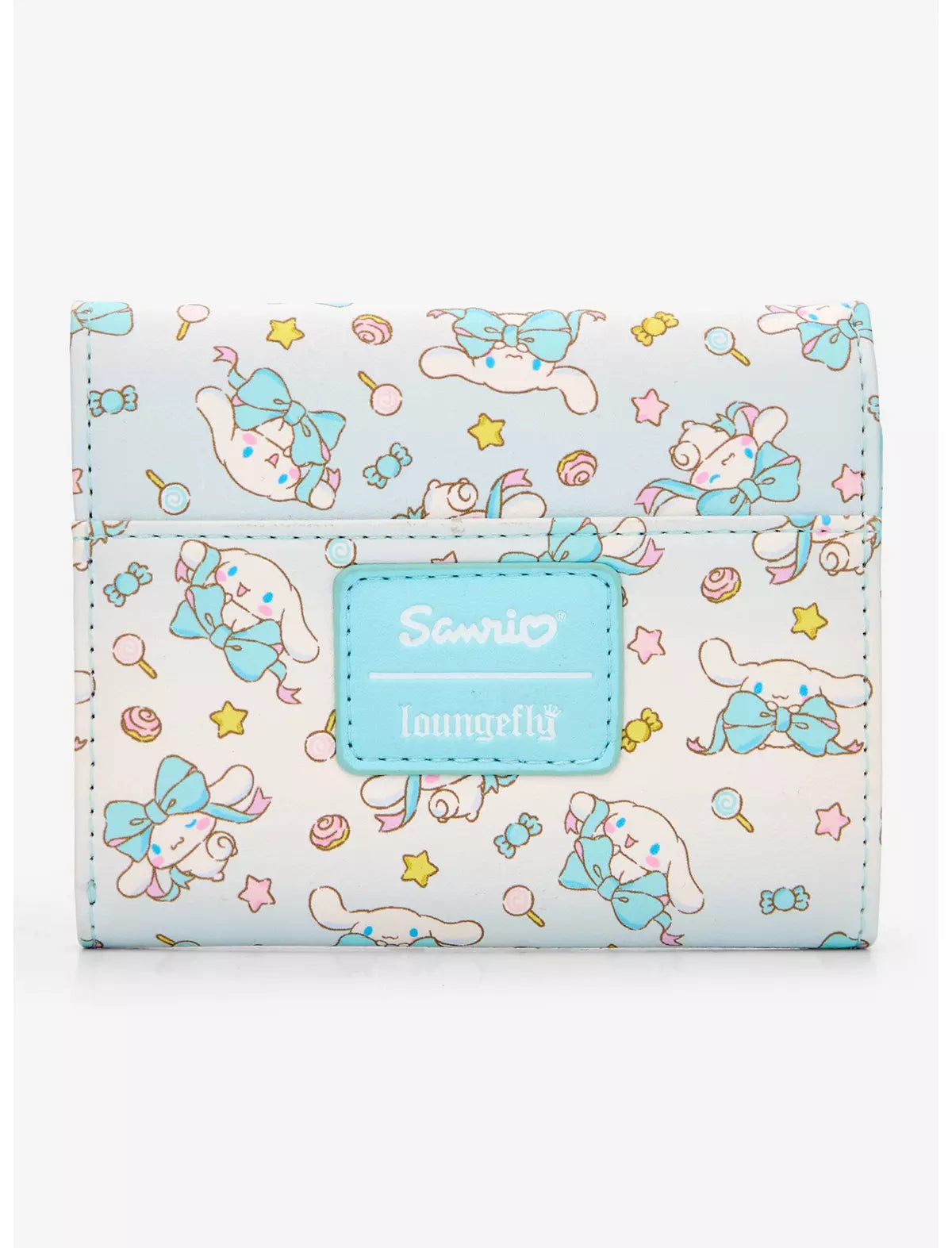 Loungefly Sanrio Cinnamoroll Bow Mini Flap Wallet Soft Tag
