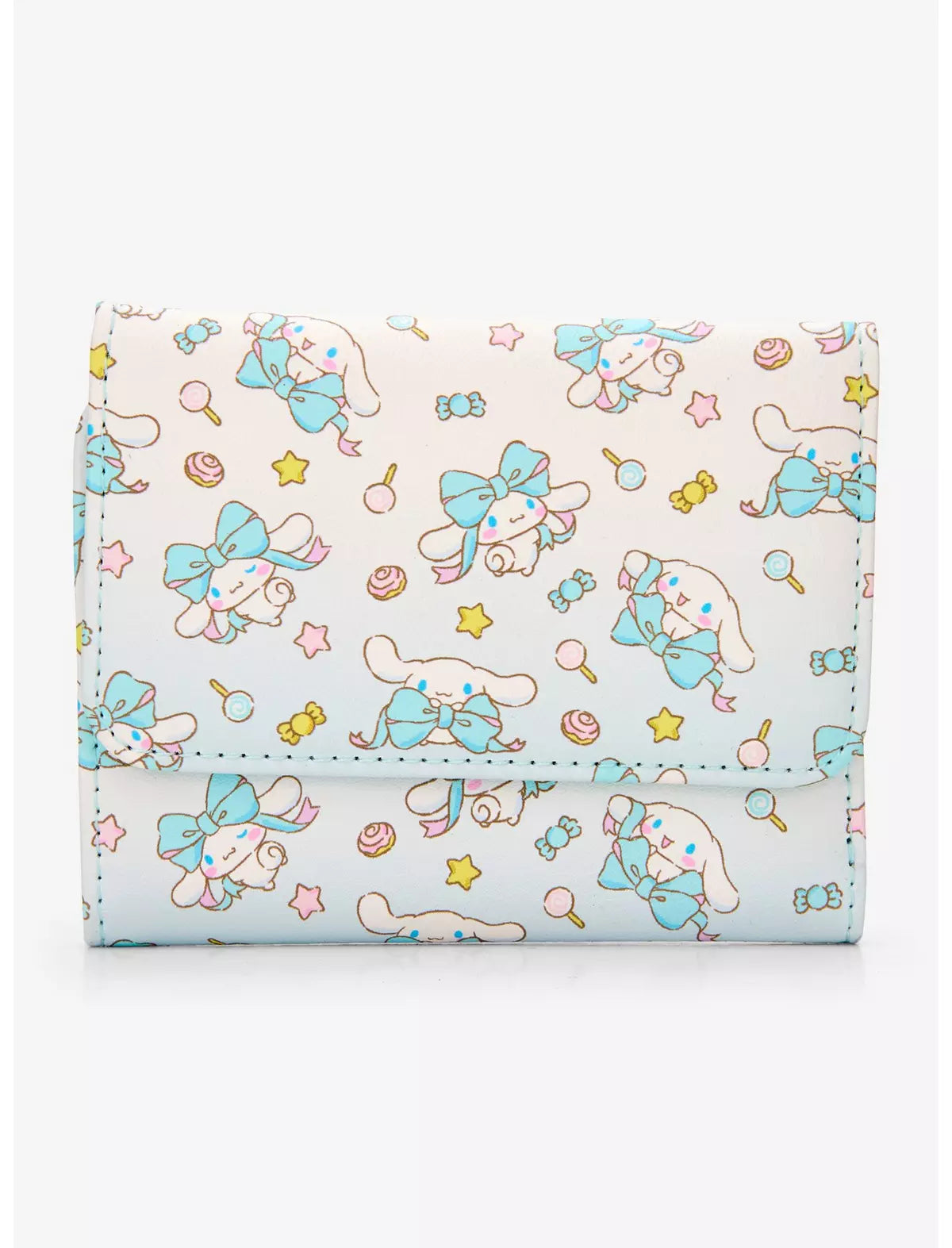 Loungefly Sanrio Cinnamoroll Bow Mini Flap Wallet Soft Tag
