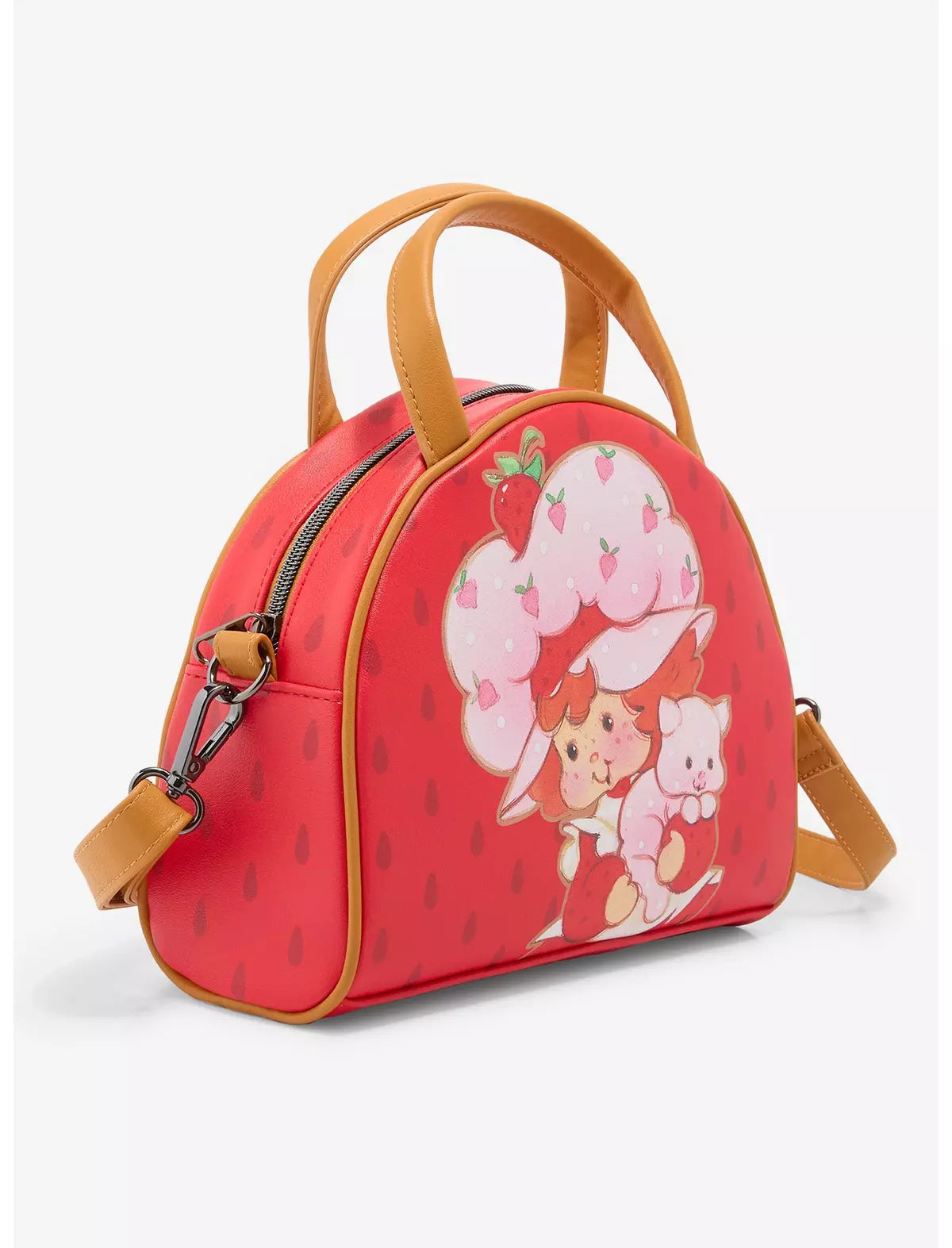 Loungefly Strawberry Shortcake & Custard Scented Crossbody Bag Soft Tag