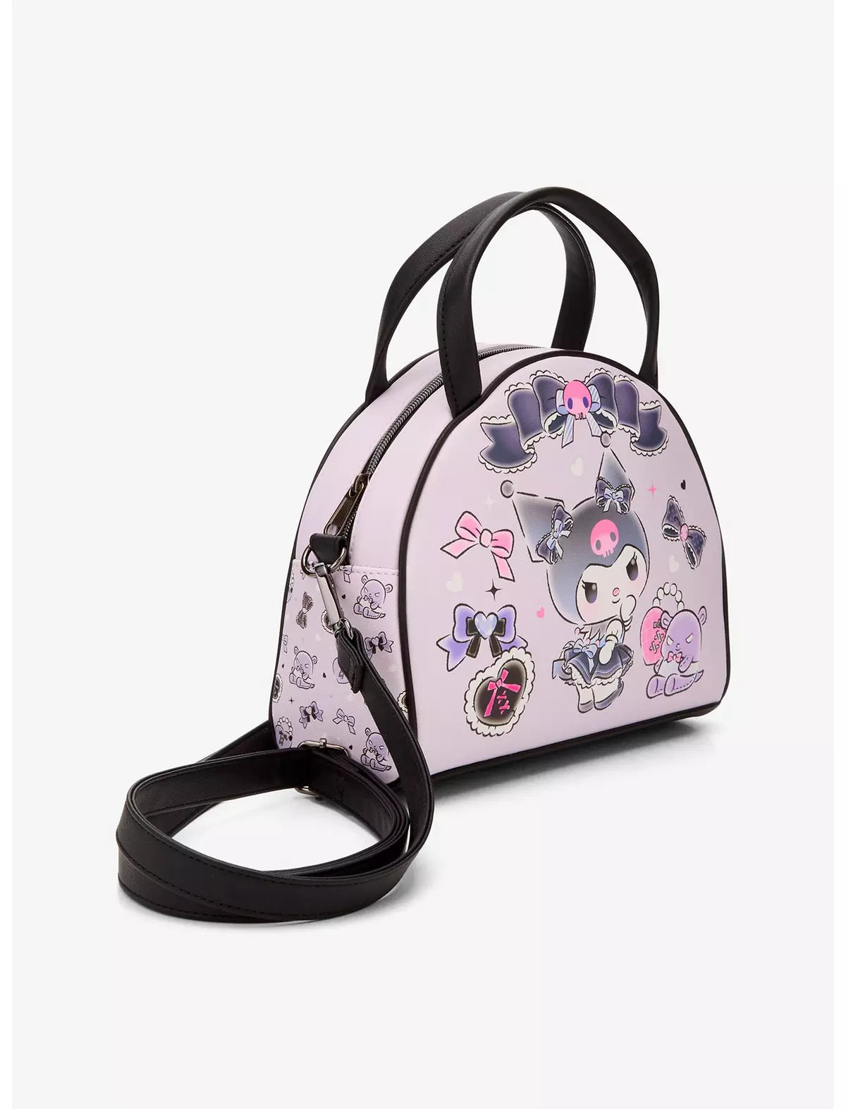 Loungefly Sanrio Kuromi & Baku Ribbon Dome Crossbody Bag Soft Tag