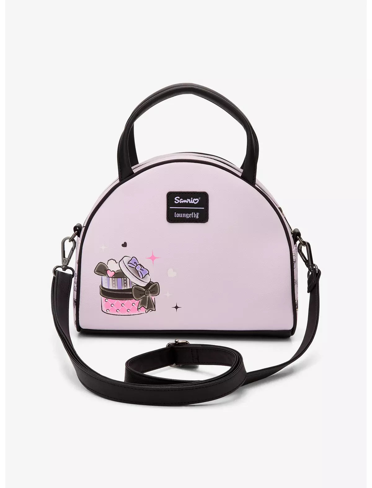 Loungefly Sanrio Kuromi & Baku Ribbon Dome Crossbody Bag Soft Tag