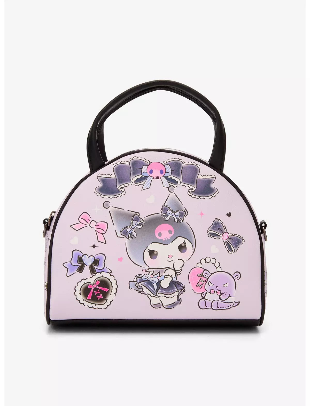 Loungefly Sanrio Kuromi & Baku Ribbon Dome Crossbody Bag Soft Tag