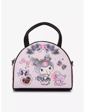 Loungefly Sanrio Kuromi & Baku Ribbon Dome Crossbody Bag Soft Tag